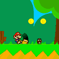 Click here to play the Flash game "Super Mario Brothers: Paper Mario World"